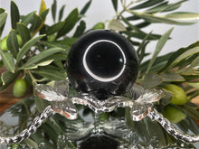 Load image into Gallery viewer, Black Obsidian Crystal Sphere With Banding