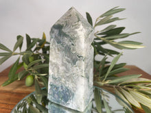 Load image into Gallery viewer, Pretty Moss Agate Crystal Tower Point