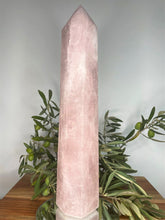 Load image into Gallery viewer, XXL Rose Quartz Crystal Tower Point 2kg