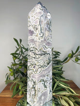 Load image into Gallery viewer, Stunning High Quality Moss Agate Crystal Column Tower