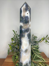 Load image into Gallery viewer, XXL High Quality Moss Agate Crystal Tower Point 1.8kg