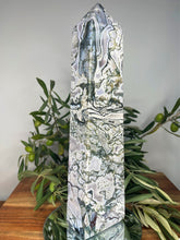 Load image into Gallery viewer, Stunning High Quality Moss Agate Crystal Column Tower
