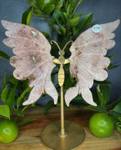 Load image into Gallery viewer, High Quality Dark Pink Amethyst Butterfly Wings