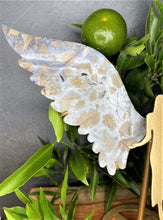 Load image into Gallery viewer, Purple Flower Agate Angel Guardian Wings