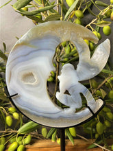 Load image into Gallery viewer, Fairy Moon Crystal Agate Carving Décor