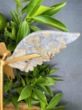 Load image into Gallery viewer, Stunning Guardian Angel Wings Purple Flower Agate