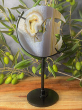 Load image into Gallery viewer, Stunning Agate Crescent Moon With Cat Carving