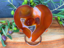 Load image into Gallery viewer, Fiery Carnelian Crystal Love Heart