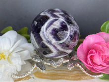 Load image into Gallery viewer, Dream Amethyst Sphere With Amazing Banding