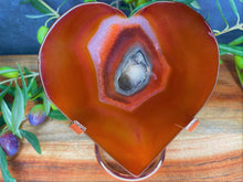 Load image into Gallery viewer, Fiery Carnelian Crystal Love Heart