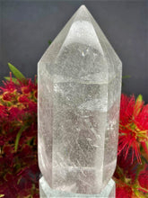 Load image into Gallery viewer, Amplification Clear Quartz Crystal Tower Point