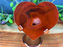 Load image into Gallery viewer, Courage Carnelian Crystal Love Heart