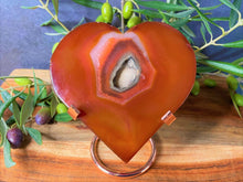 Load image into Gallery viewer, Fiery Carnelian Crystal Love Heart