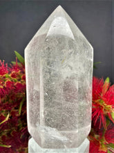 Load image into Gallery viewer, Amplification Clear Quartz Crystal Tower Point