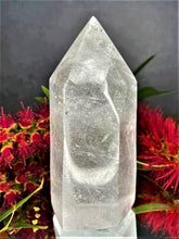 Load image into Gallery viewer, Pure Clear Quartz Crystal Tower Point