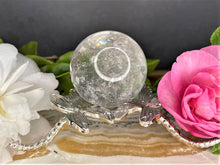 Load image into Gallery viewer, Super Clear Quartz Sphere Amplify Your Energy & Clarity