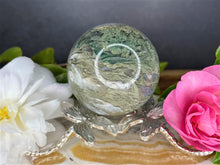 Load image into Gallery viewer, Plant Garden Moss Agate Crystal Sphere