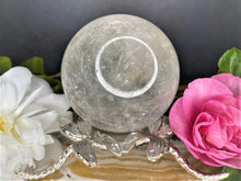 Load image into Gallery viewer, Clear Quartz Sphere With Garden Quartz Inclusion