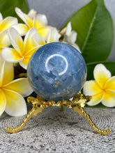 Load image into Gallery viewer, High Quality Blue Calcite Crystal Sphere
