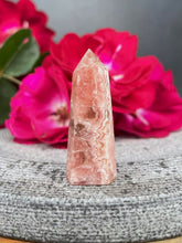 Load image into Gallery viewer, Beautiful Small Rhodochrosite Crystal Tower Point
