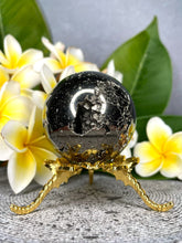 Load image into Gallery viewer, High Quality Pyrite Crystal Sphere
