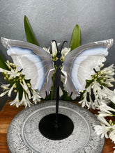 Load image into Gallery viewer, Stunning Agate Butterfly Wings Crystal Carving
