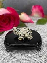 Load image into Gallery viewer, Dalmatian Jasper Tortoise Crystal Carving
