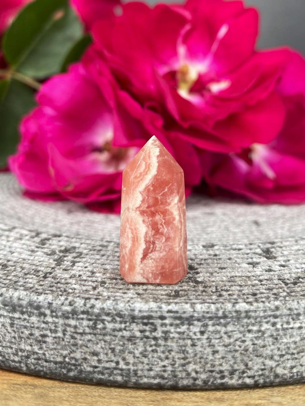 Stunning Mini Rhodochrosite Crystal Tower Point