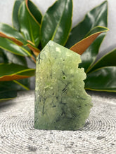 Load image into Gallery viewer, Gorgeous Prehnite Crystal Tower Point Freeform With Raw Druzy
