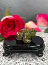 Load image into Gallery viewer, Unakite Crystal Frog Carving
