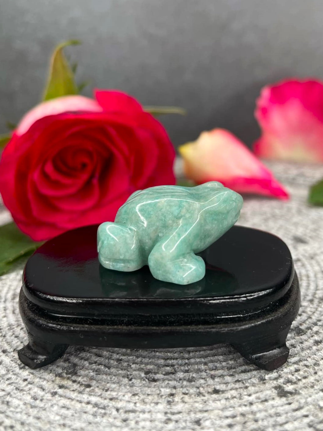 Amazonite Crystal Frog Carving