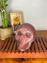 Load image into Gallery viewer, Pretty Strawberry Quartz Crystal Skull
