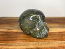 Load image into Gallery viewer, Moss Agate Crystal Human Skull
