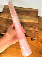 Load image into Gallery viewer, Tall Rose Quartz Crystal Tower Point
