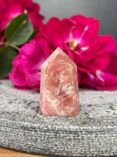 Load image into Gallery viewer, Stunning Small Rhodochrosite Crystal Tower Point
