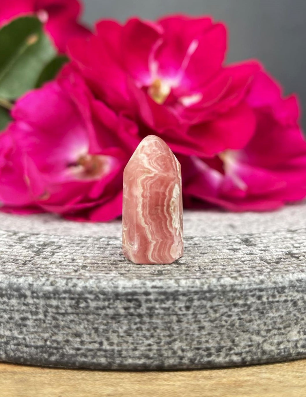 Mini Rhodochrosite Crystal Tower Point