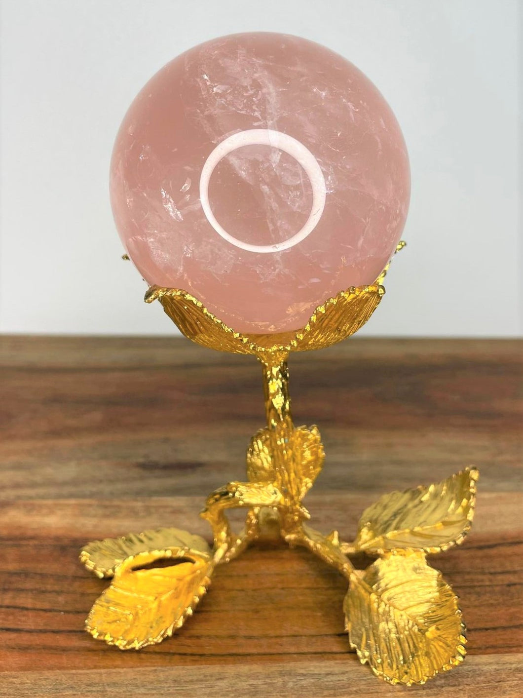 Love Affection Rose Quartz Crystal Sphere