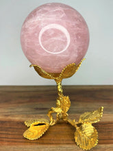 Load image into Gallery viewer, The Power Of Love Rose Quartz Crystal Sphere
