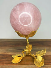 Load image into Gallery viewer, The Power Of Love Rose Quartz Crystal Sphere
