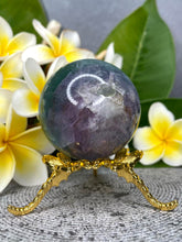 Load image into Gallery viewer, Stunning Rainbow Fluorite Crystal Sphere Ball
