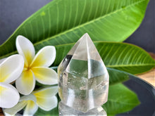 Load image into Gallery viewer, Clear Smoky Quartz Crystal Tower Point
