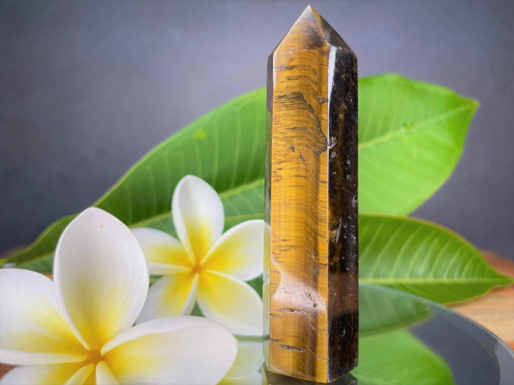 Intuition Tiger Eye Crystal Tower Point