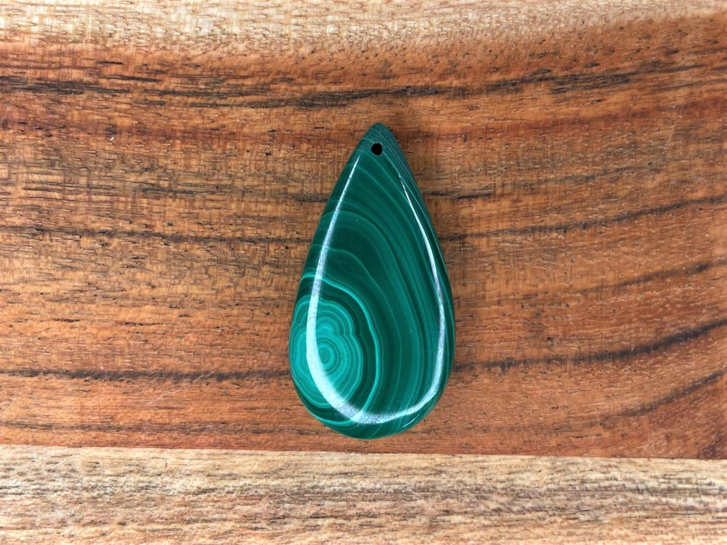 Natural Tear Drop Malachite Pendant