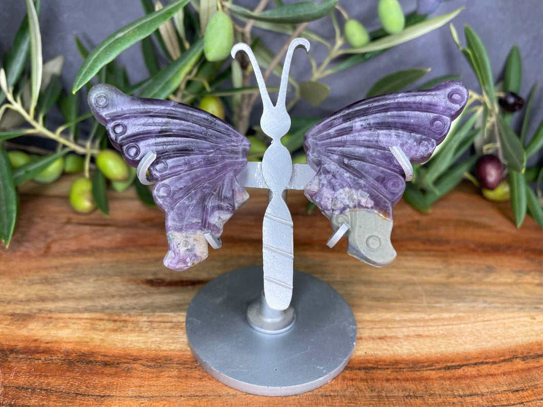 Mini Purple Fluorite Butterfly Wings