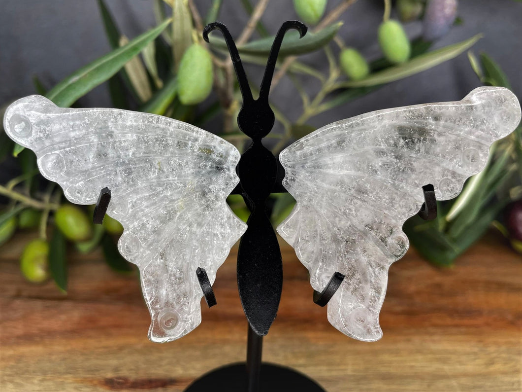 Mini Clear Quartz Butterfly Wings