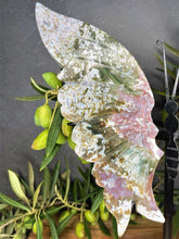 Load image into Gallery viewer, PINK MOSS AGATE BUTTERFLY WINGS
