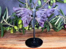 Load image into Gallery viewer, Tranquil Mini Chevron Amethyst Butterfly Wings
