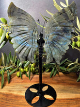 Load image into Gallery viewer, Chakra Healing Labradorite Crystal Butterfly Wings
