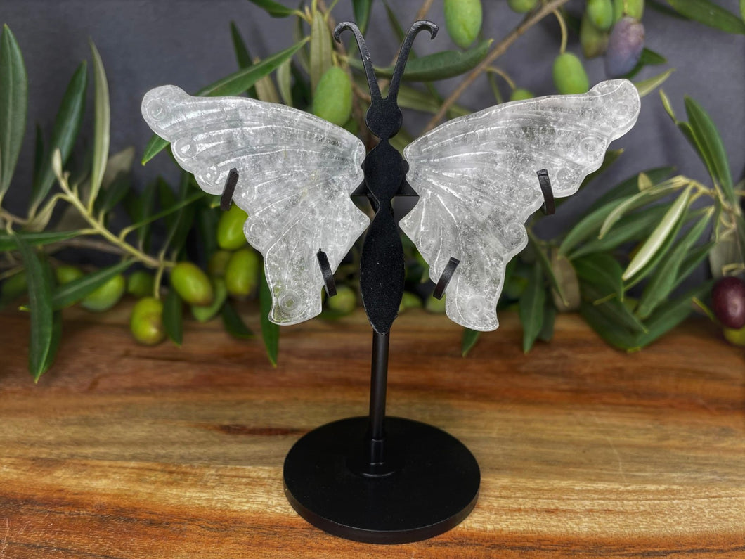 Mini Clear Quartz Butterfly Wings