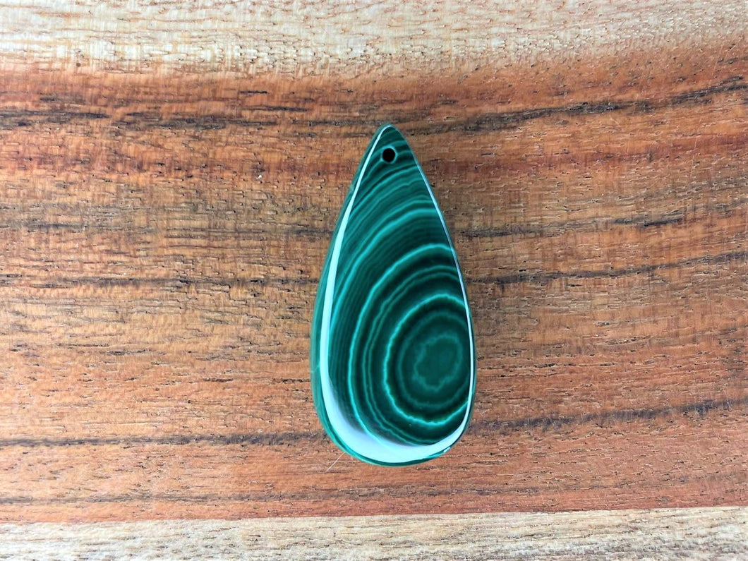 Natural Tear Drop Malachite Crystal Pendant